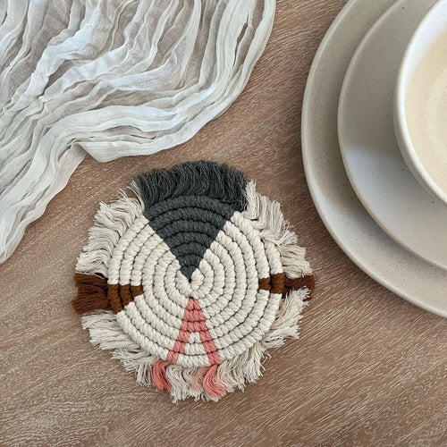 Macramé Drink Coaster (7inch)