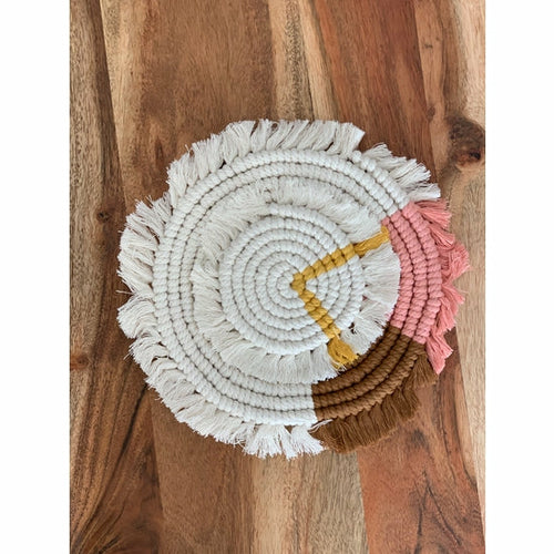 Macramé Drink Coaster (7inch)