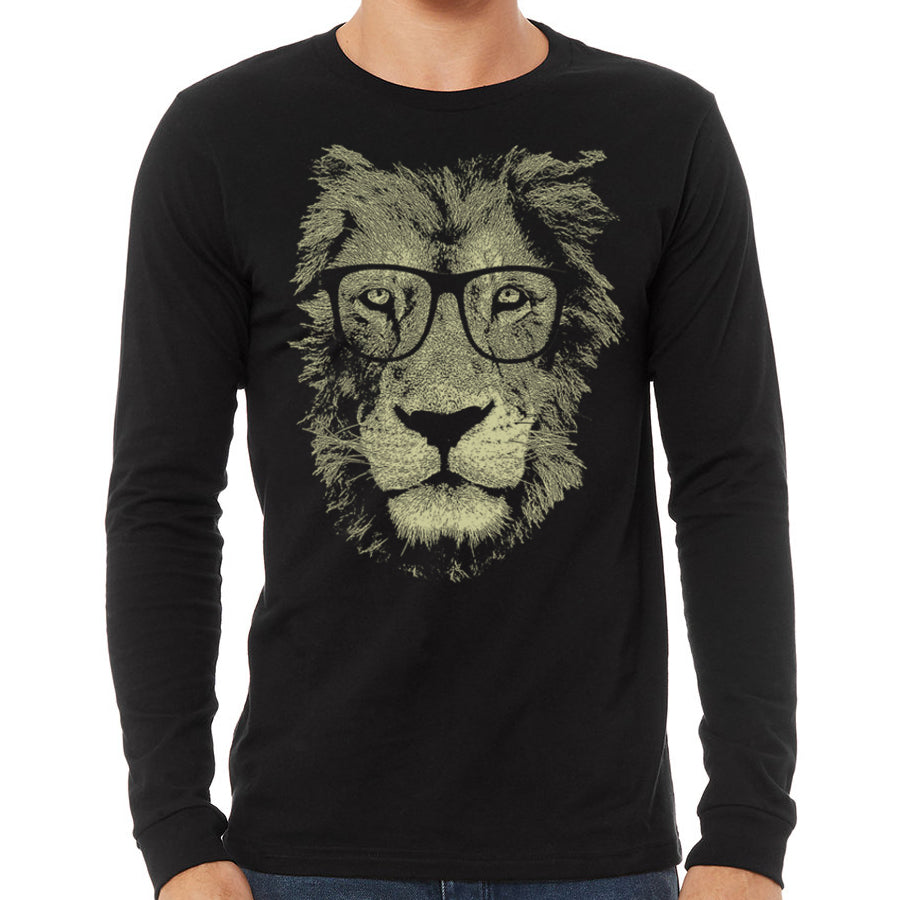 Lion Wearing Glasses Long Sleeve